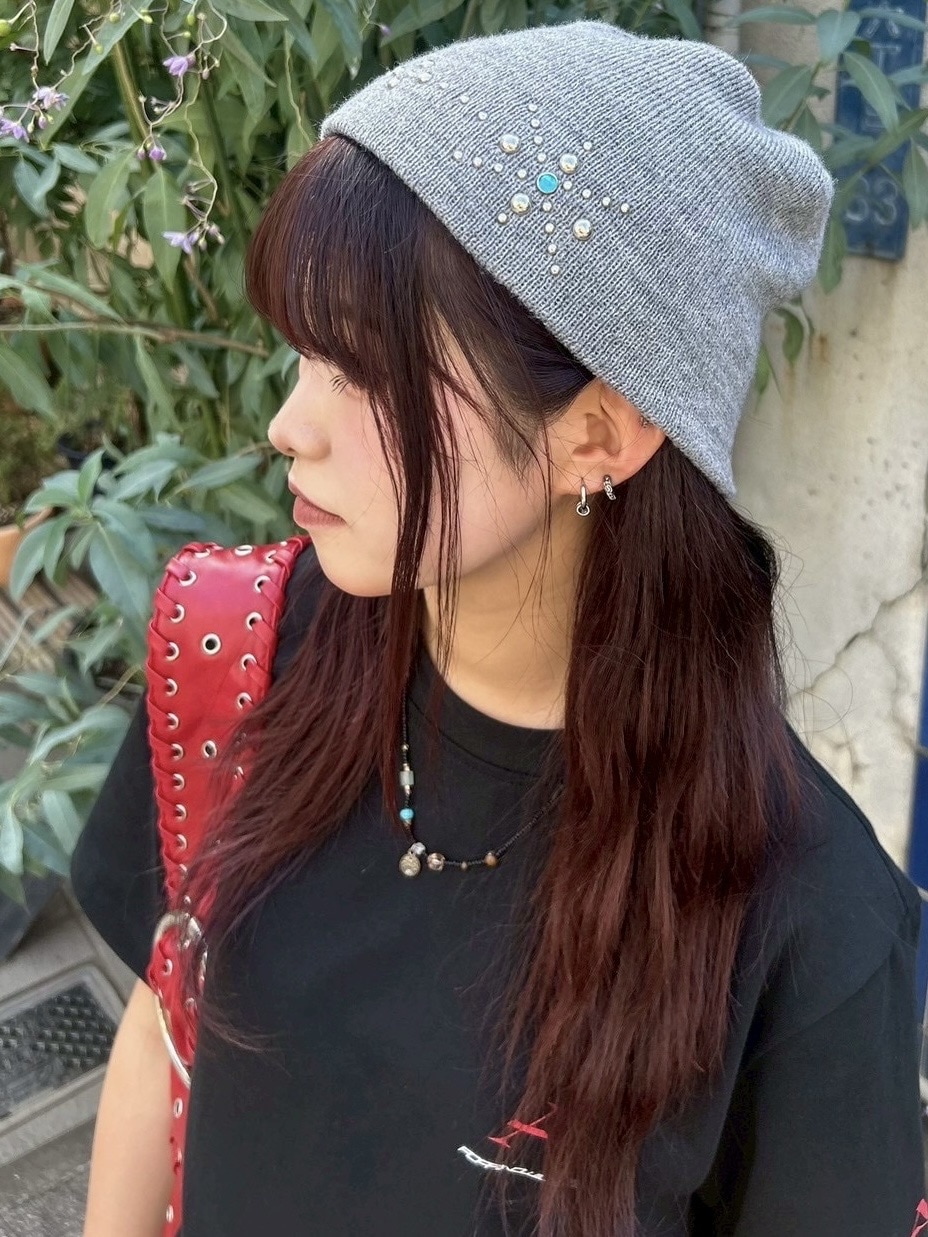 ミニチュア帽子型の銀製品 受注制【Chikashitsu +】mulch studs beanie (3color
