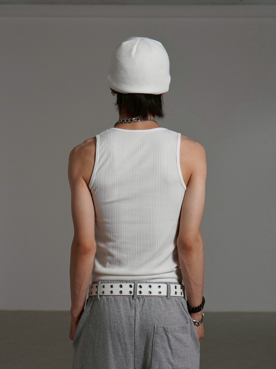 受注制【Chikashitsu +】mulch studs beanie (3color) / 【チカシツプラス】マルチスタッズニット帽子