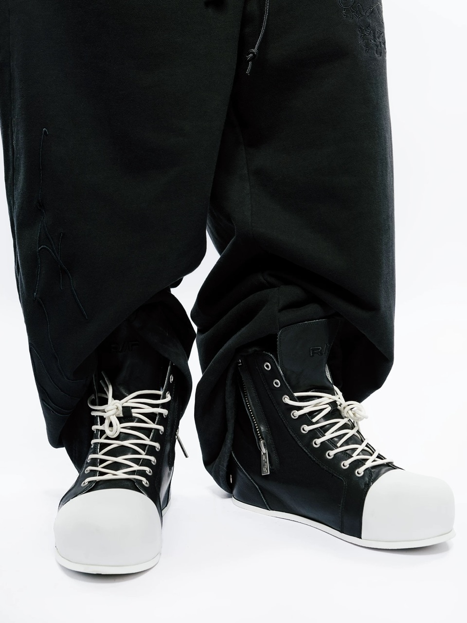 FVVO × ROCKSTA CHAOS NOISE CANVAS BOOTS FVVO丨R/F 2.0 “ Chaos NOISE ”Canvas boots-Black