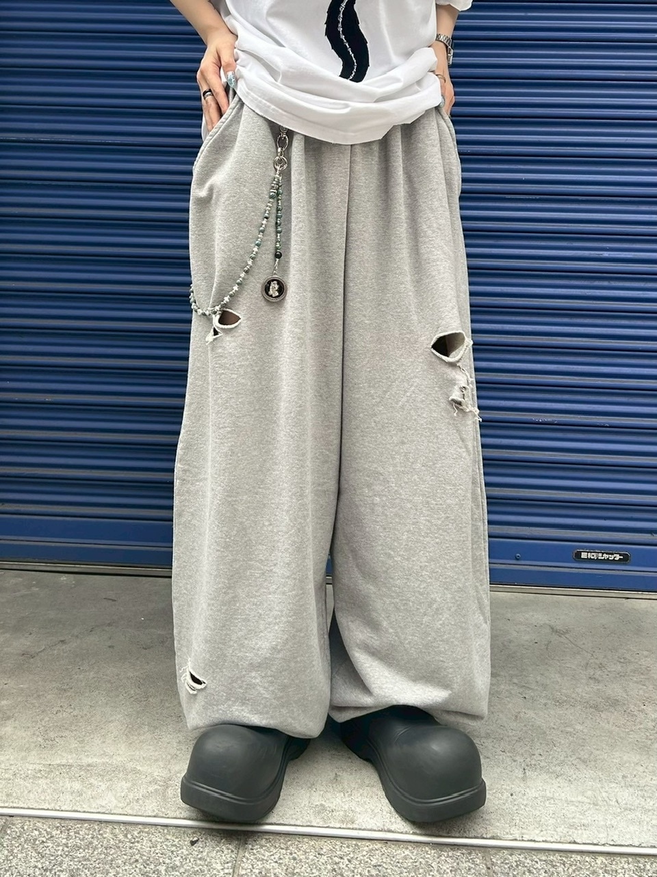 NULLUS 24aw WIDE LEG PANTS スウェットパンツ　サイズ3 NULLUS 24aw WIDE LEG PANTS スウェットパンツ サイズ3 - メルカリ