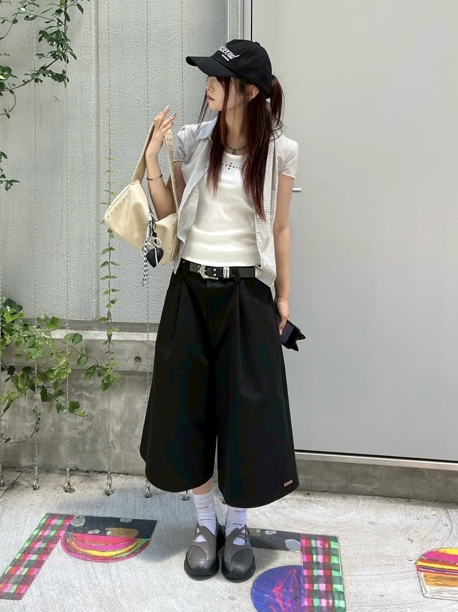 【Chikashitsu +】metal studs sleeveless / 【チカシツプラス】メタルスタッズタンクトップ (2color)