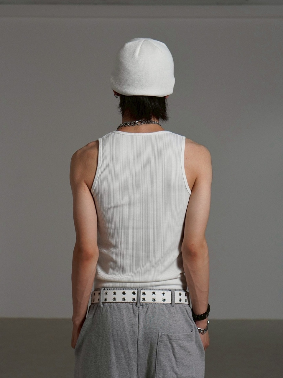 Chikashitsu +】metal studs sleeveless / 【チカシツプラス】メタル