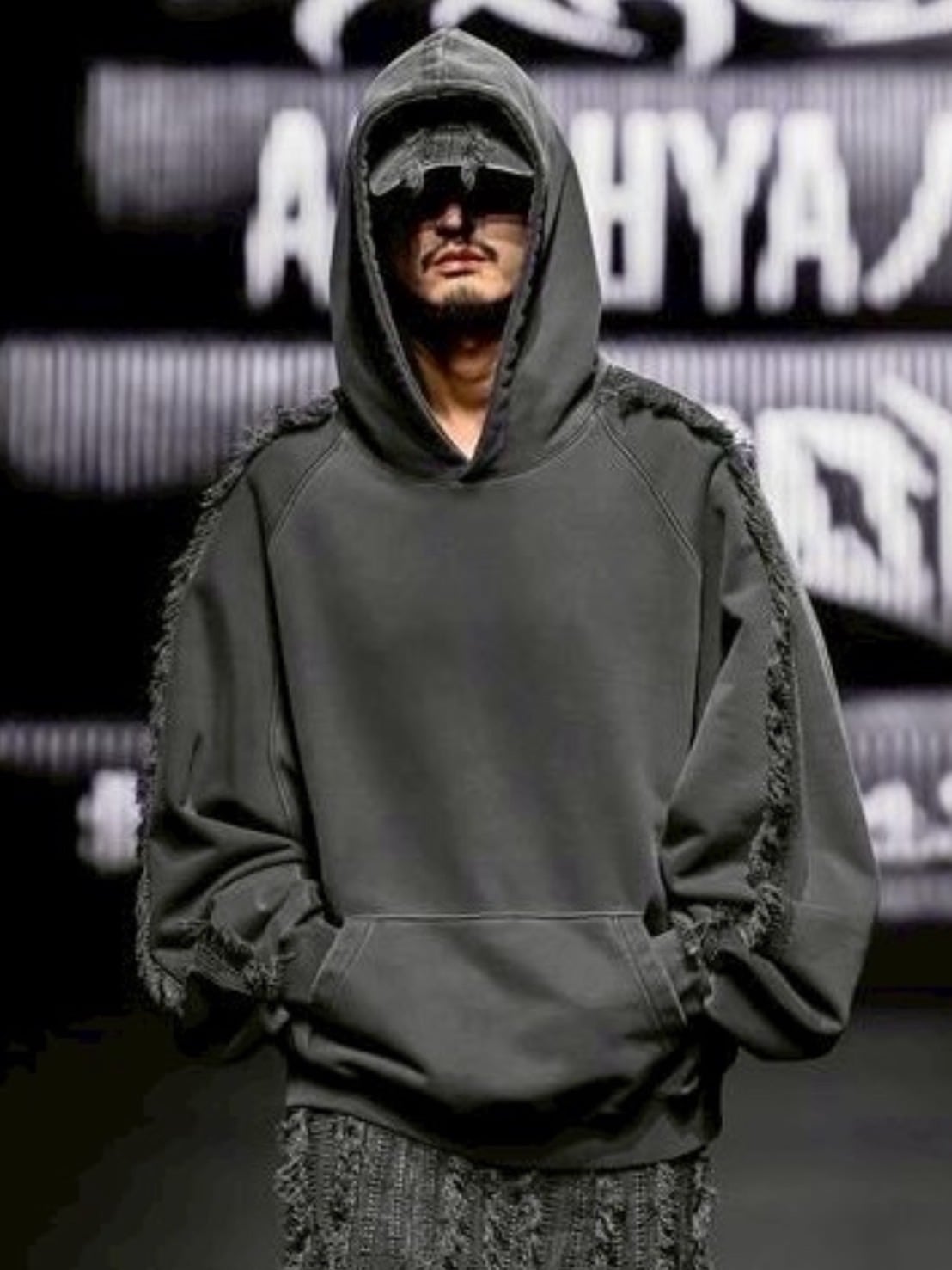 AJOBYAJO】Raglan Lace Trimming Hoodie / 【アジョバイアジョ