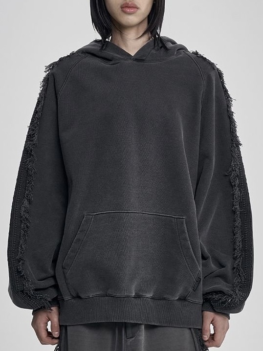 柊 AJOBYAJO】Raglan Lace Trimming Hoodie / 【アジョバイアジョ