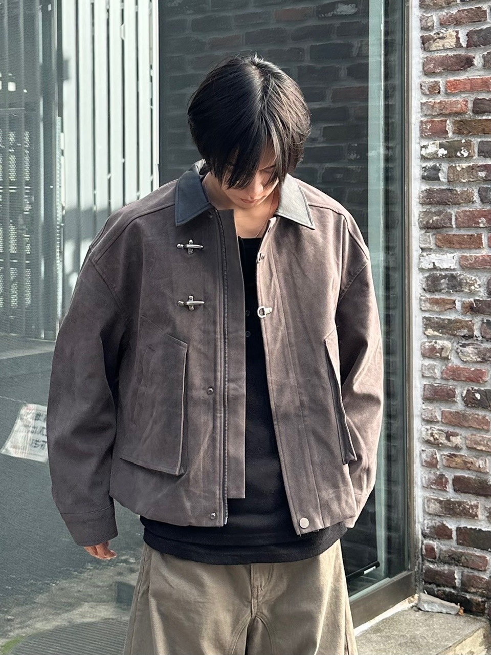 大阪店WEB限定受注制【Chikashitsu +】fireman suede bloudon