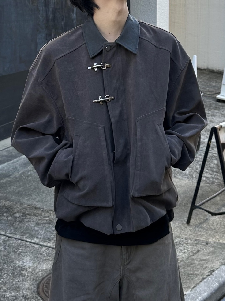 大阪店WEB限定受注制【Chikashitsu +】fireman suede bloudon