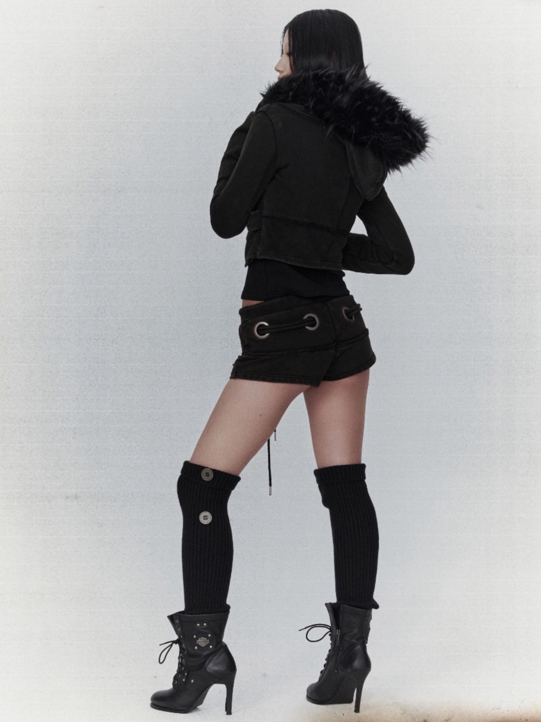 【bonienkiye】Eyelet Short Pants