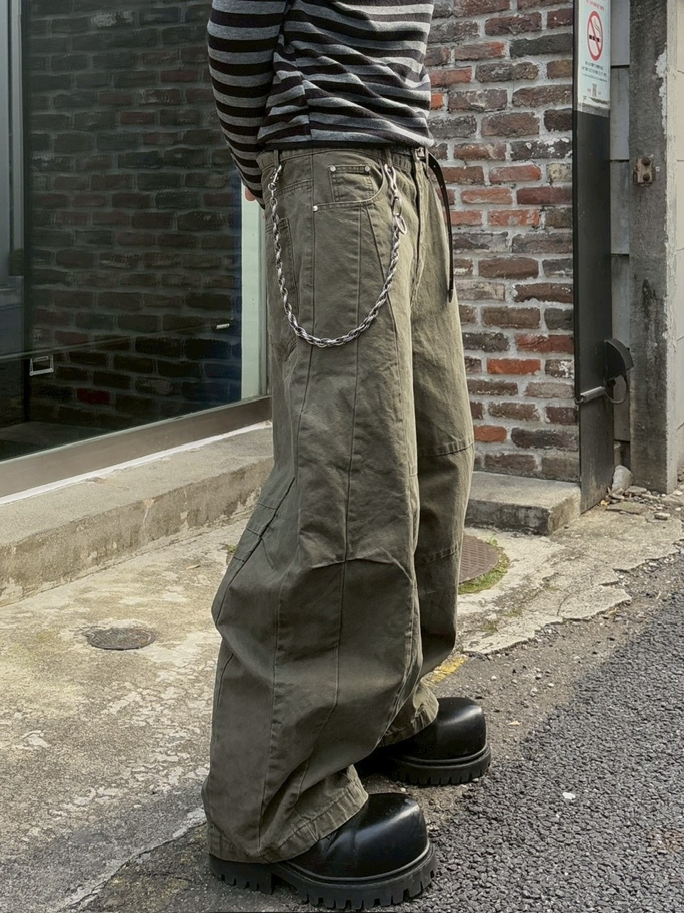 受注制【youll】cotton curve pants (2color)