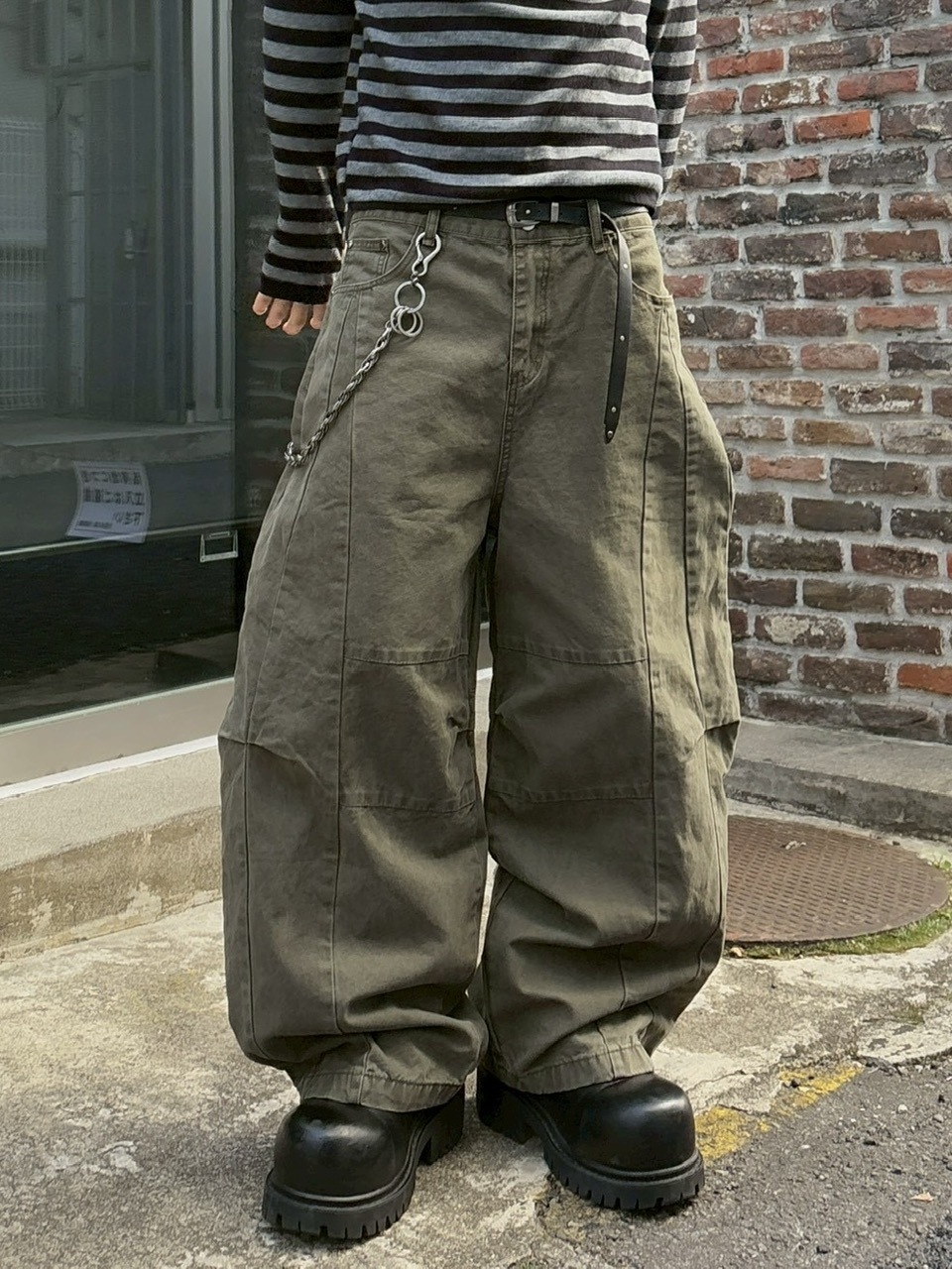 受注制【youll】cotton curve pants (2color)