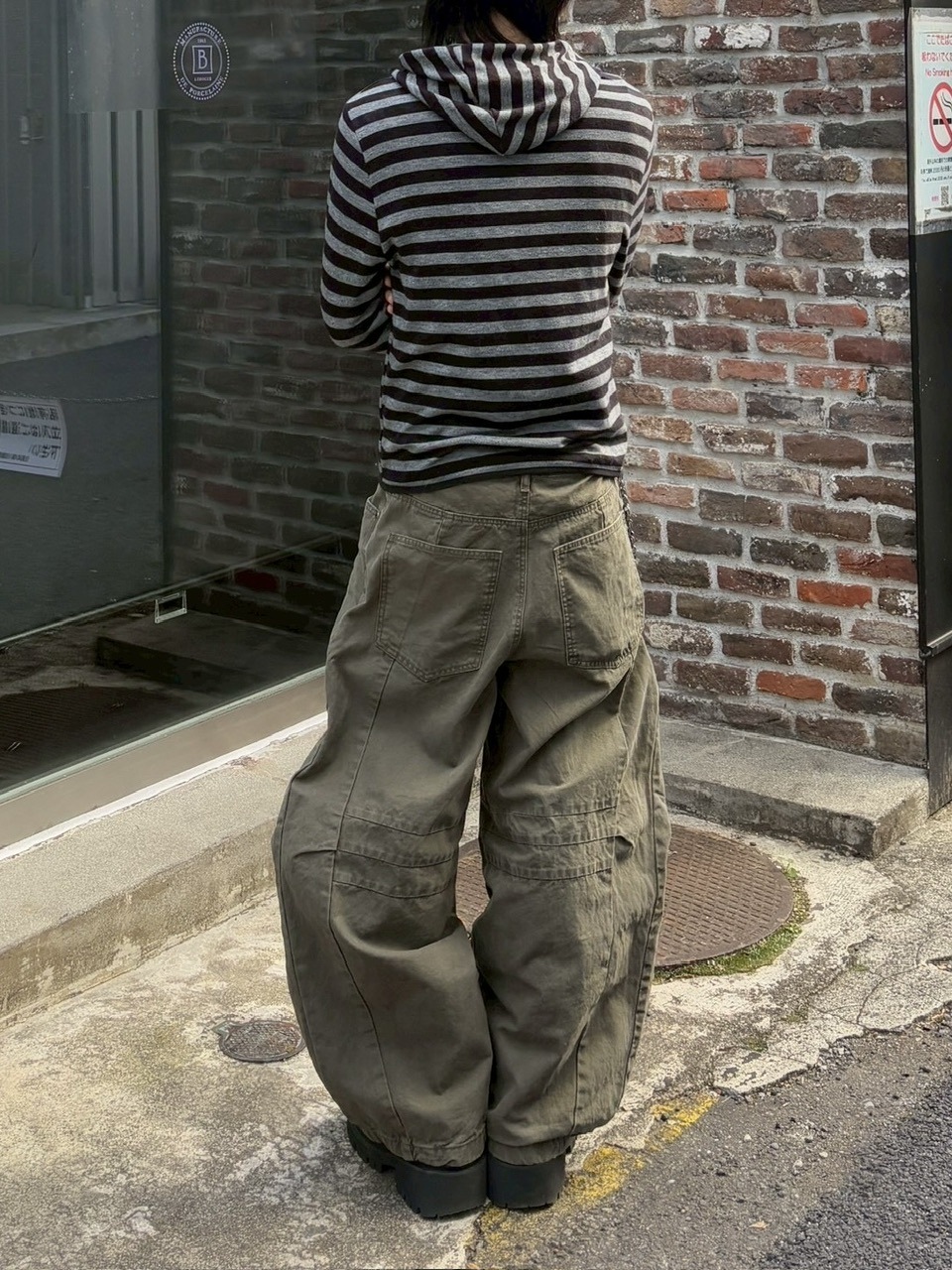 受注制【youll】cotton curve pants (2color)