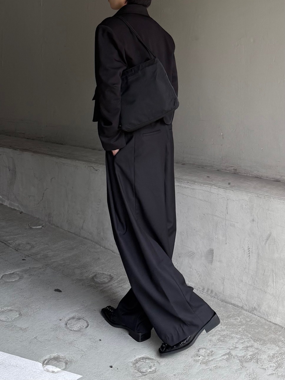 大阪店WEB限定受注制【Chikashitsu＋】mettal buckle cropped jacket