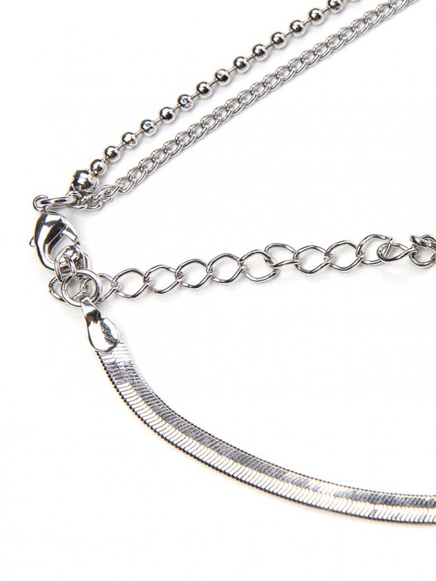 【ANOTHERYOUTH】mix chain necklace