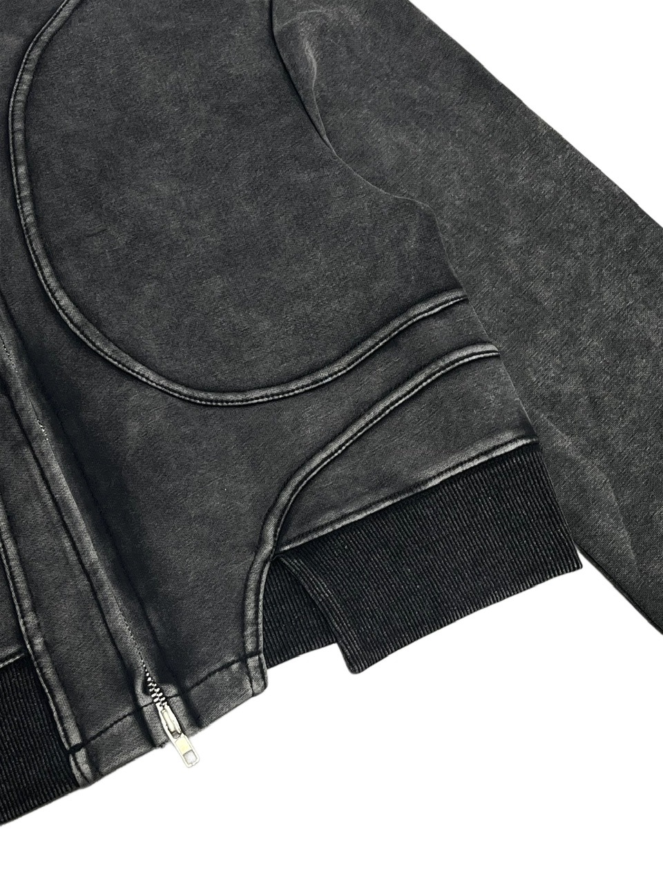 Never mind the XU】crop zip up hoodie / 【ネバーマインド ザ