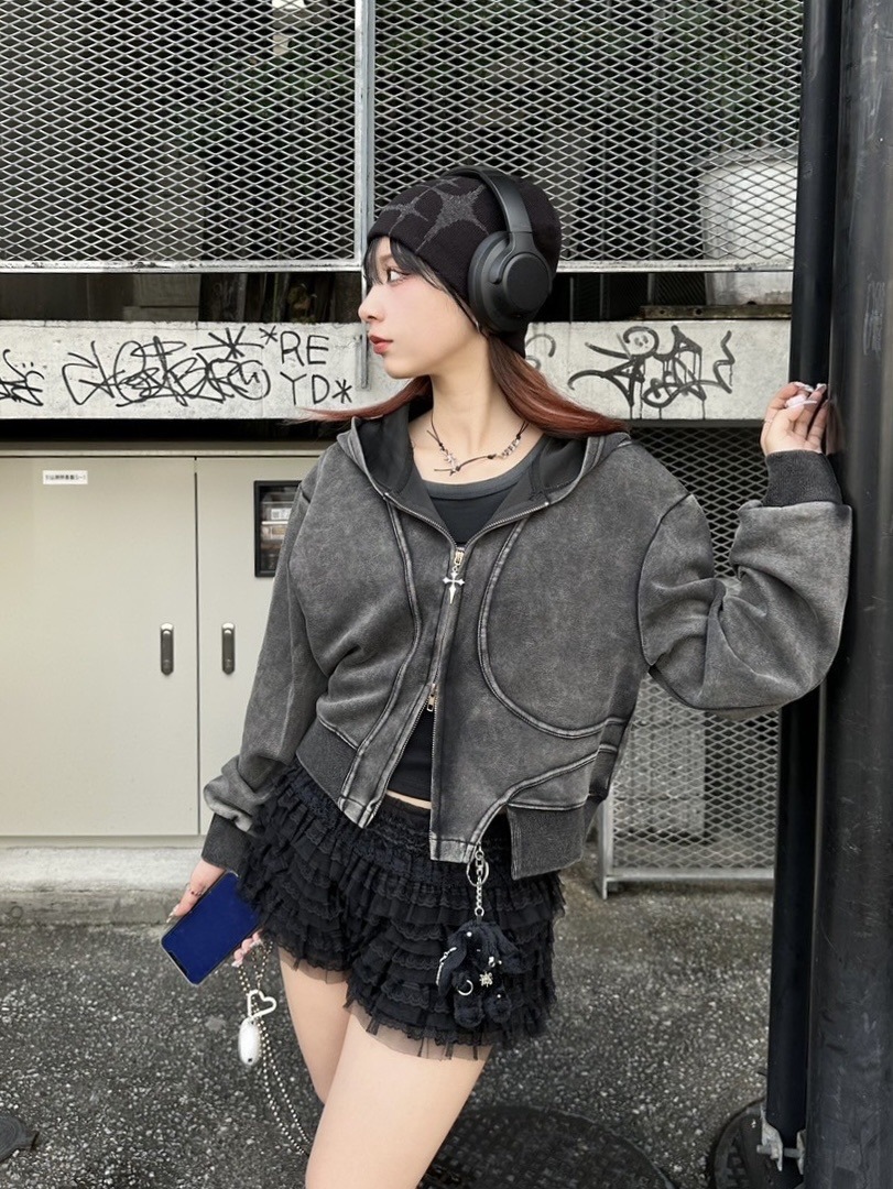 トップス XU DOG tribal knit zip up hoodie y2k トップス XU DOG tribal knit zip up hoodie y2k XU DOG】tribal