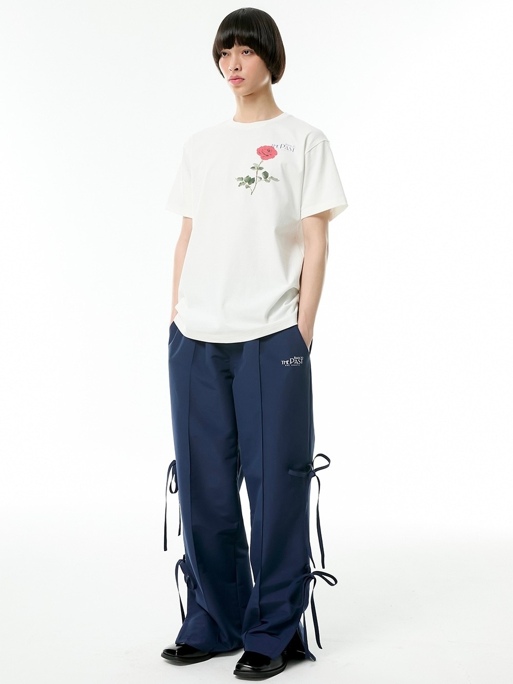 【ESC STUDIO】rose short sleeves t-shirt