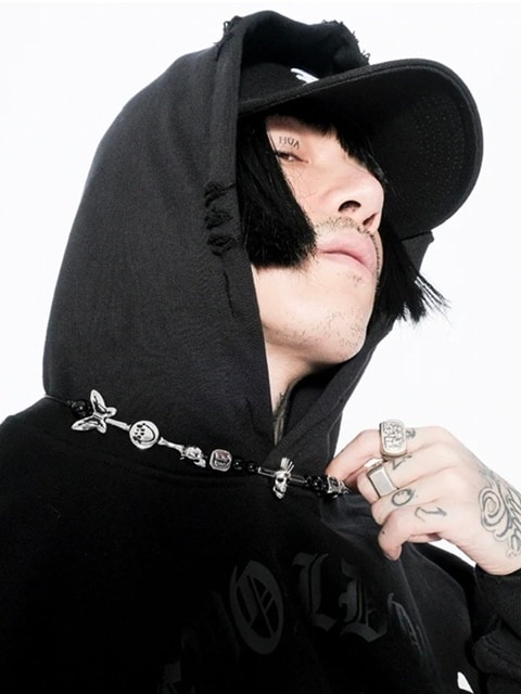 EVAE MOB × FVVO The Nu-Punk Skull Necklace スカル スマイリー