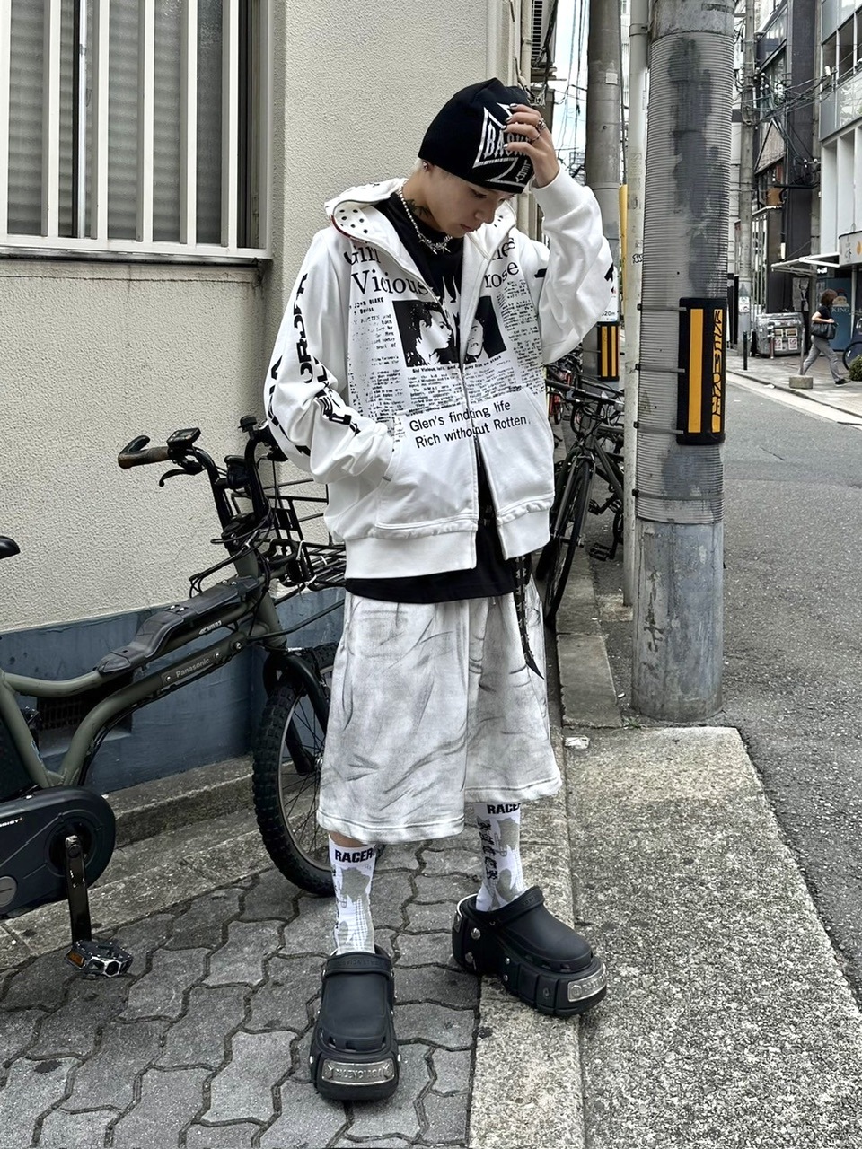 受注制【Never mind the XU】dirty washing sweat shorts