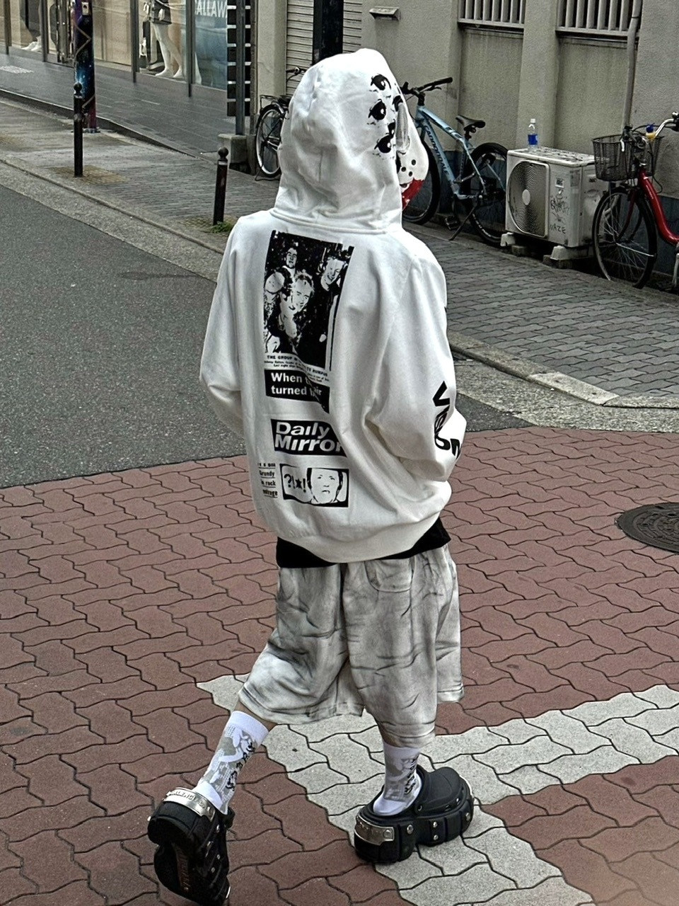 受注制【Never mind the XU】dirty washing sweat shorts