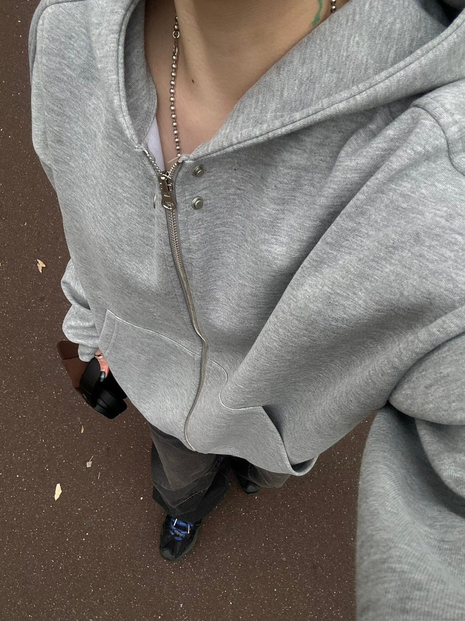 受注制【youll】double zip hoodie (2color)