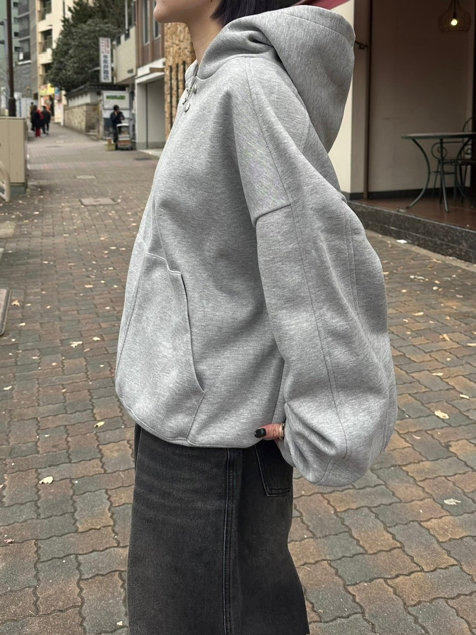 受注制【youll】double zip hoodie (2color)