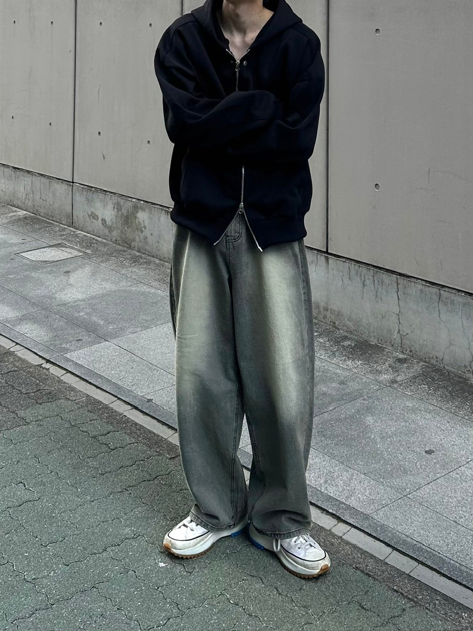 受注制【youll】double zip hoodie (2color)