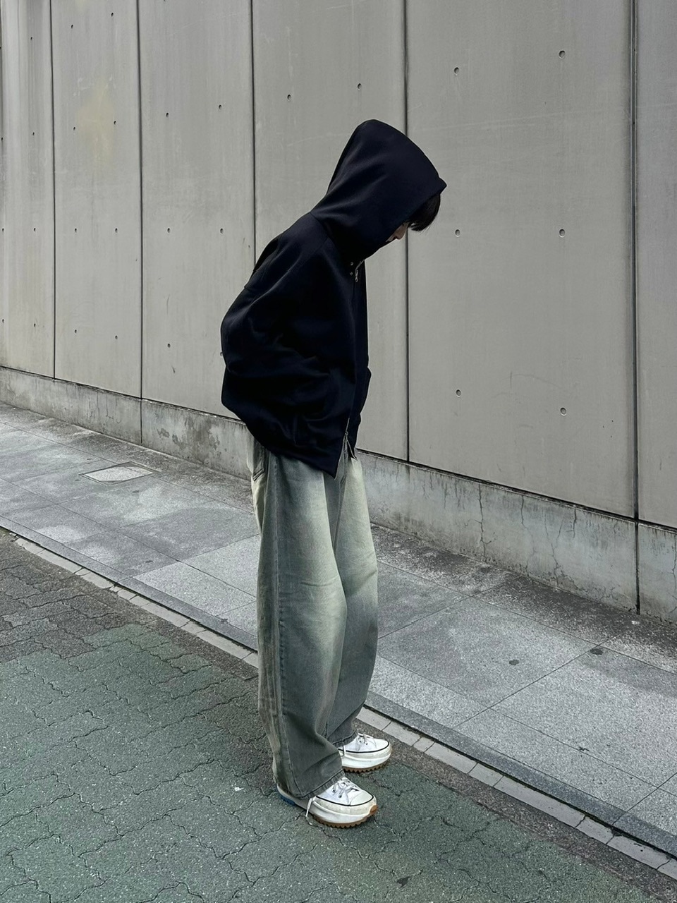 受注制【youll】double zip hoodie (2color)