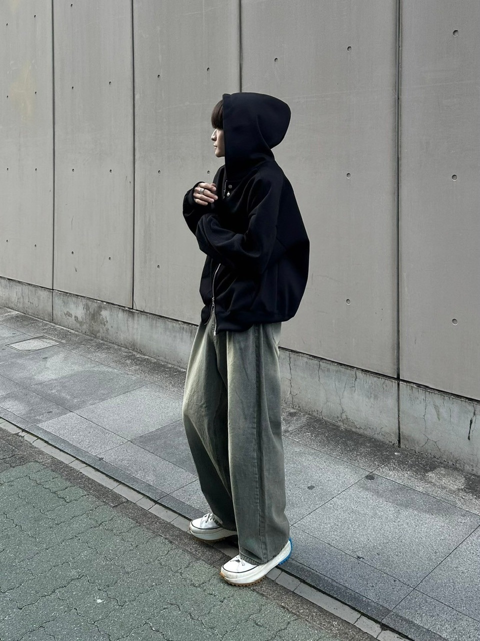 受注制【youll】double zip hoodie (2color)