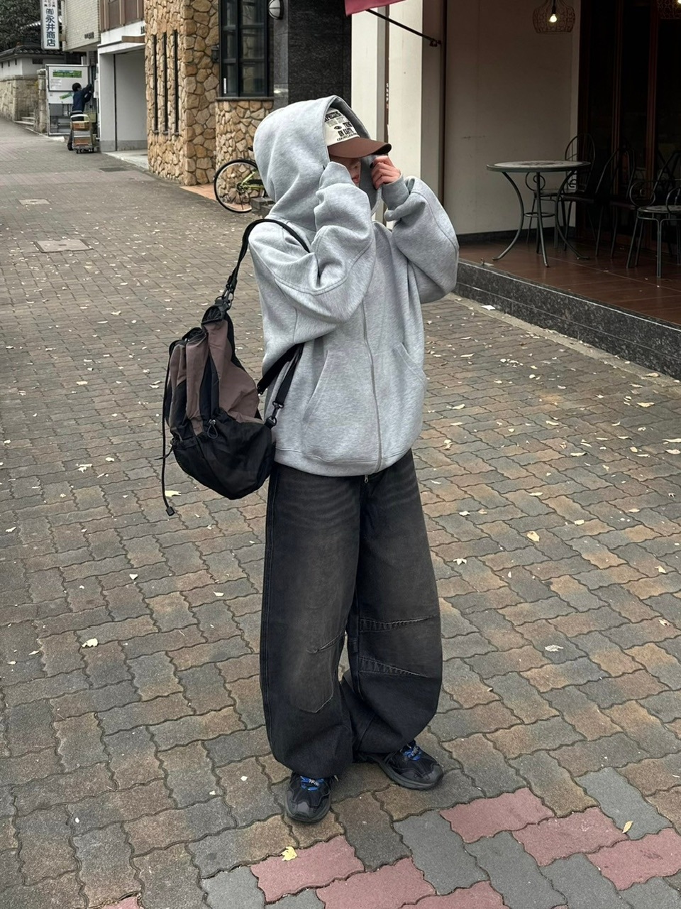 受注制【youll】double zip hoodie (2color)