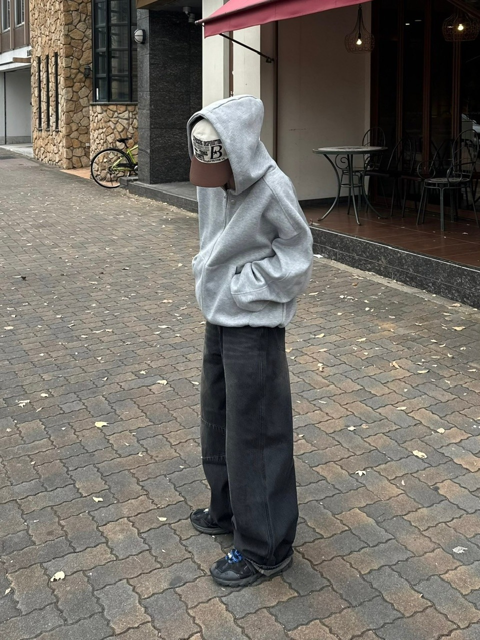 受注制【youll】double zip hoodie (2color)