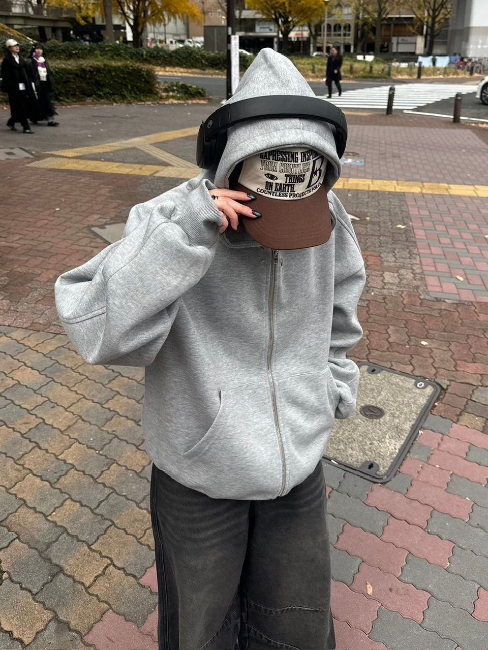 受注制【youll】double zip hoodie (2color)