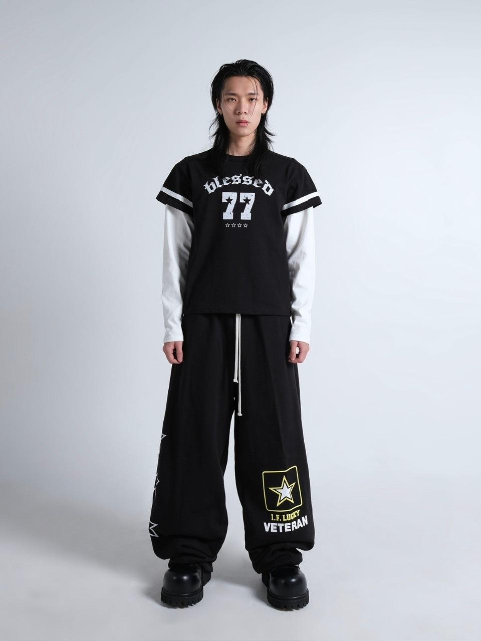 IFEELLUCKY】Lucky army big sweat pants | OUR BRAND