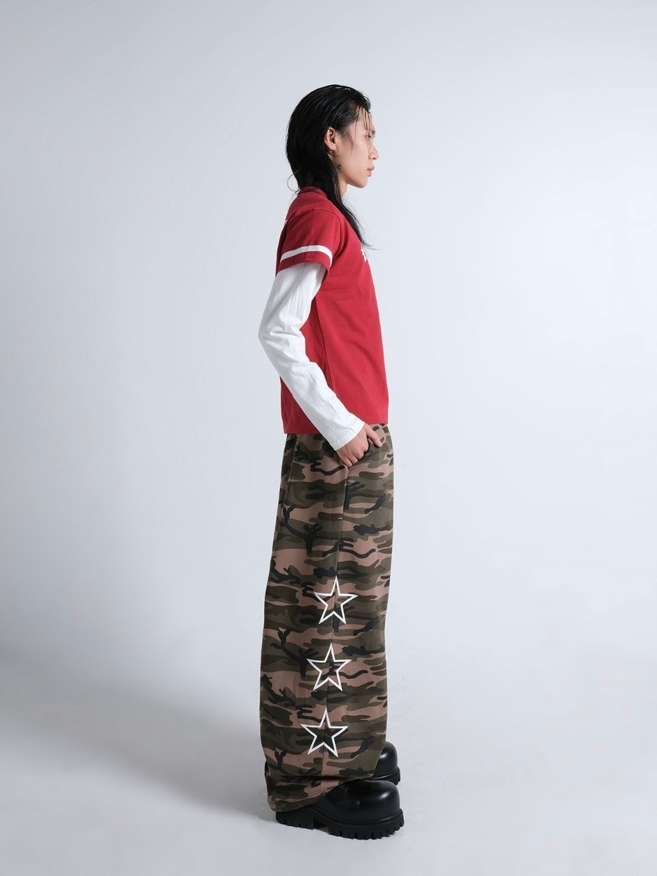 IFEELLUCKY】Lucky army big sweat pants / 【アイフィールラッキー