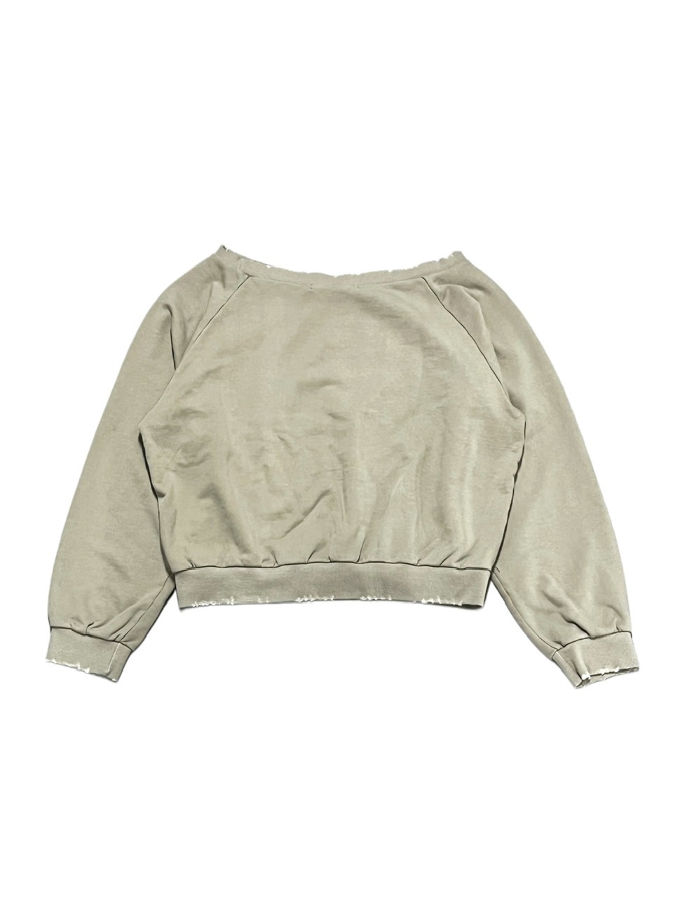 受注制【Never mind the XU】damage off shoulder sweat (2color