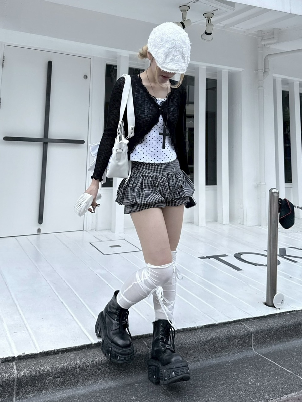 受注制【nmtc +】french frill cardigan (3color)