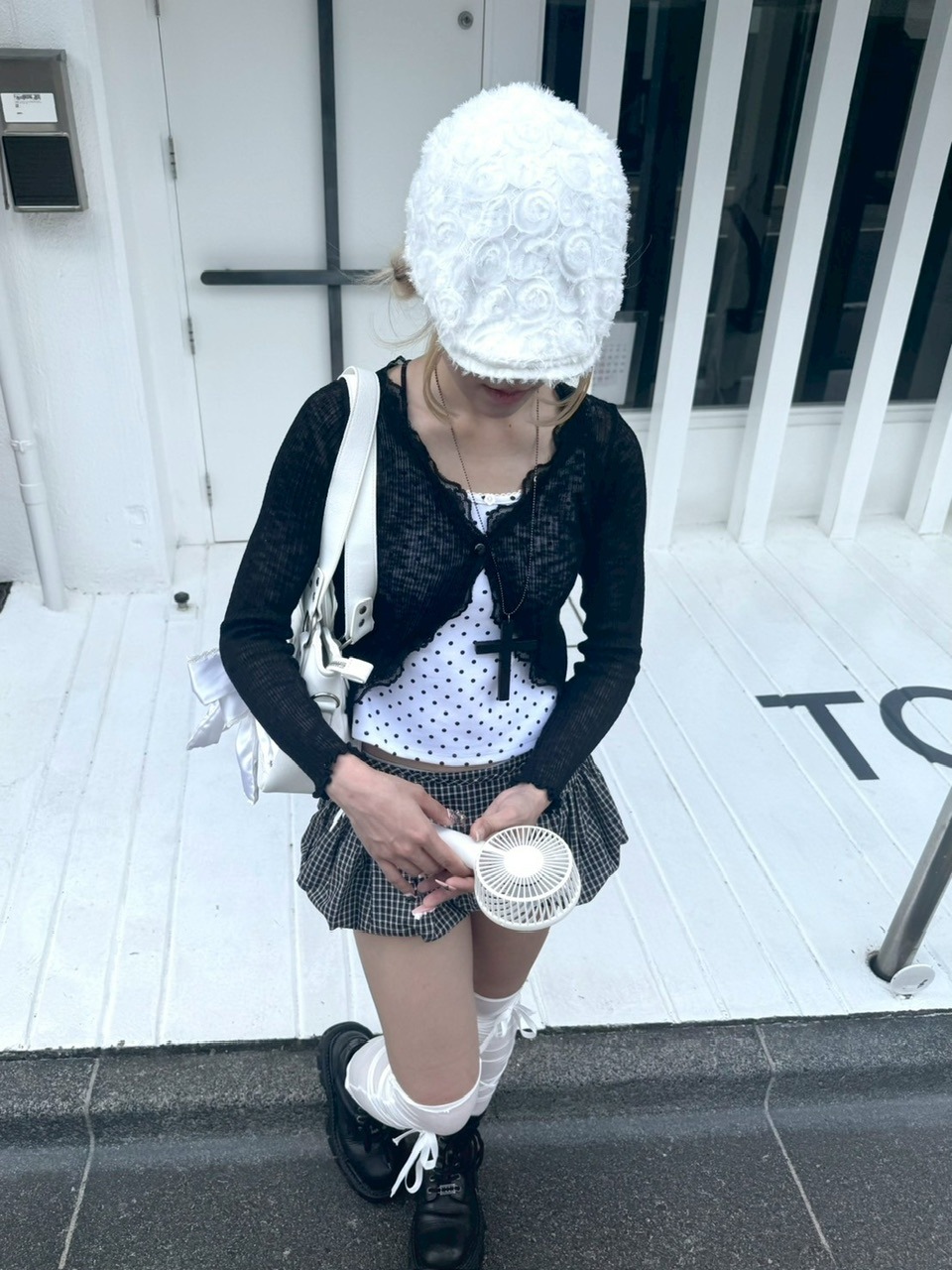 受注制【nmtc +】french frill cardigan (3color)