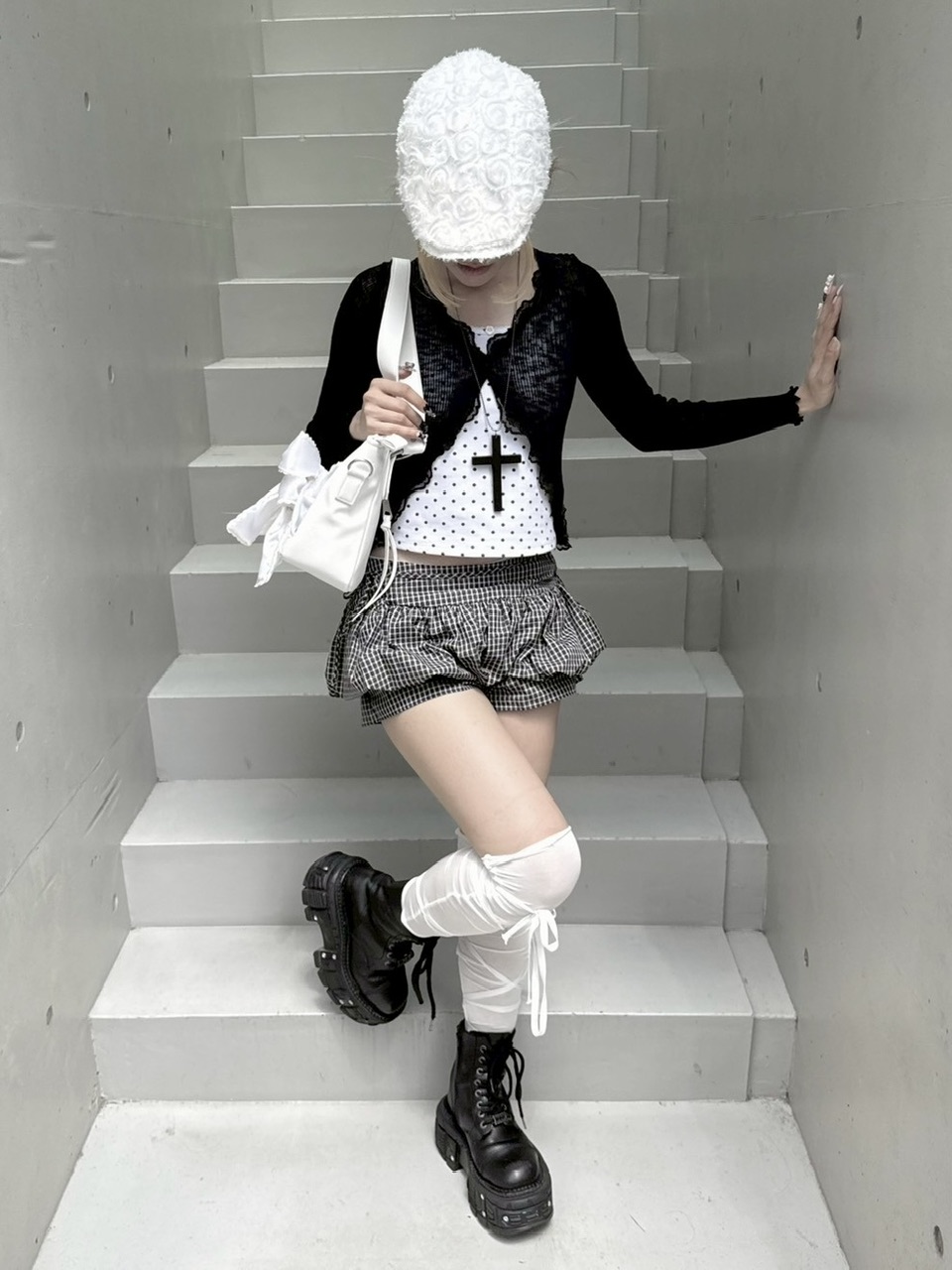 受注制【nmtc +】french frill cardigan (3color)