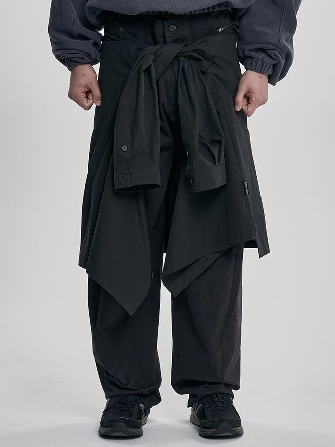 【AJOBYAJO】Shirt Layered Pants / 【アジョバイアジョ】シャツレイヤードスラックスパンツ