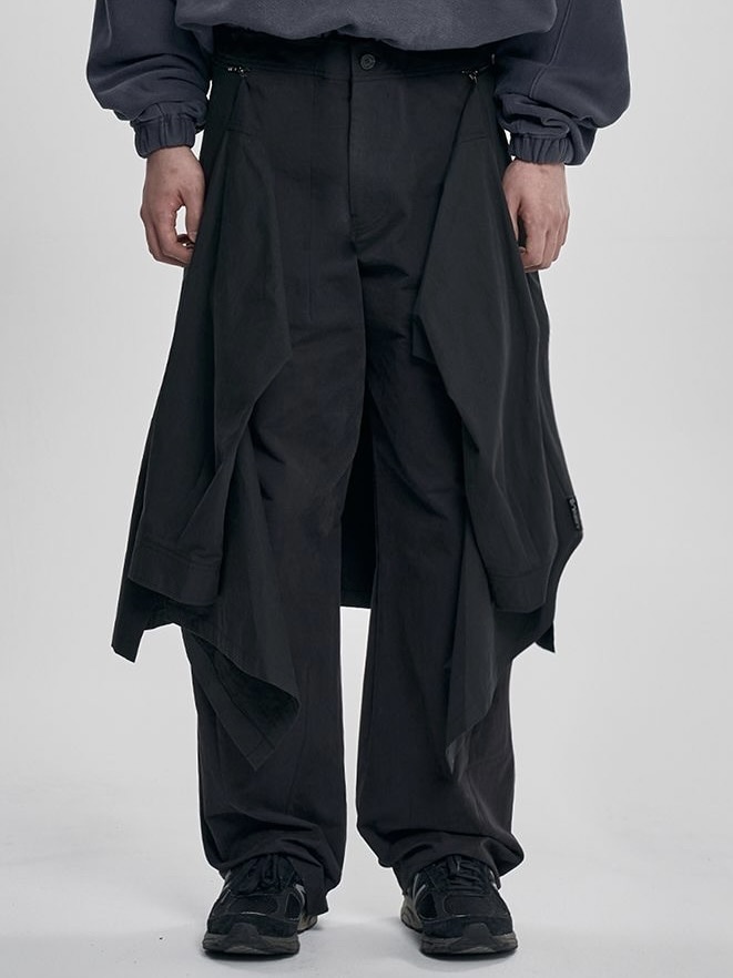 AJOBYAJO】Shirt Layered Pants / 【アジョバイアジョ】シャツ