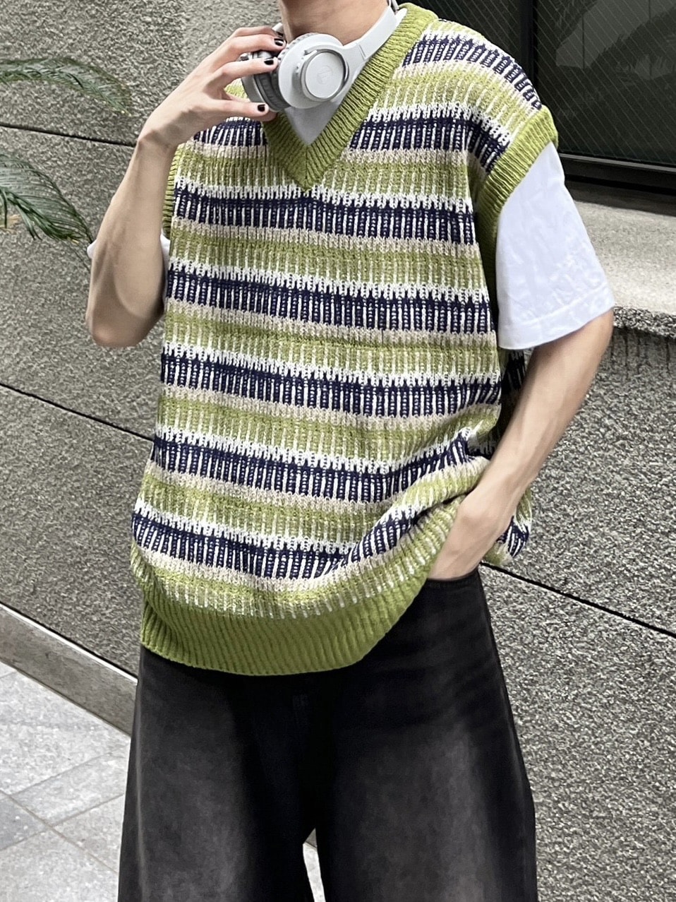 OUAT オーユーエーティー1M SUPER MOHAIR VEST OUAT オーユーエーティー1M SUPER MOHAIR VEST MOHAIR KNIT VEST