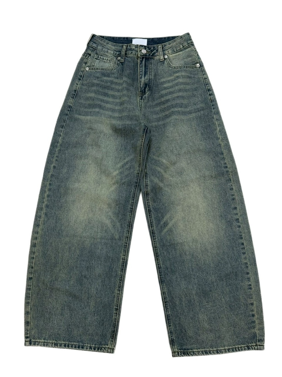 chimuです!!! 受注制【Chikashitsu +】brush wide leg denim pants