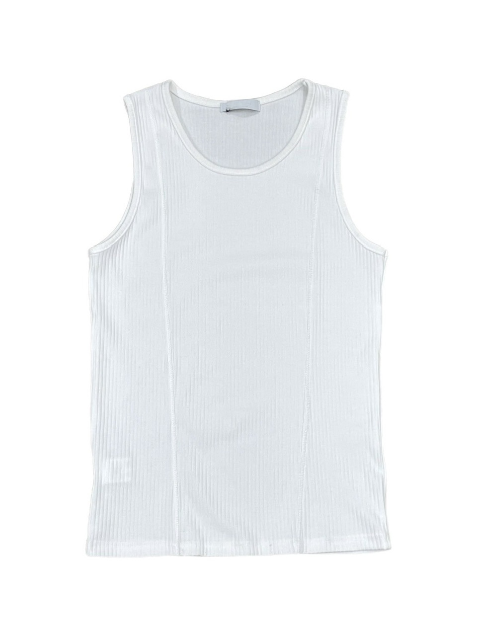 受注制【Chikashitsu +】stitch rib sleeveless (3color) | OUR