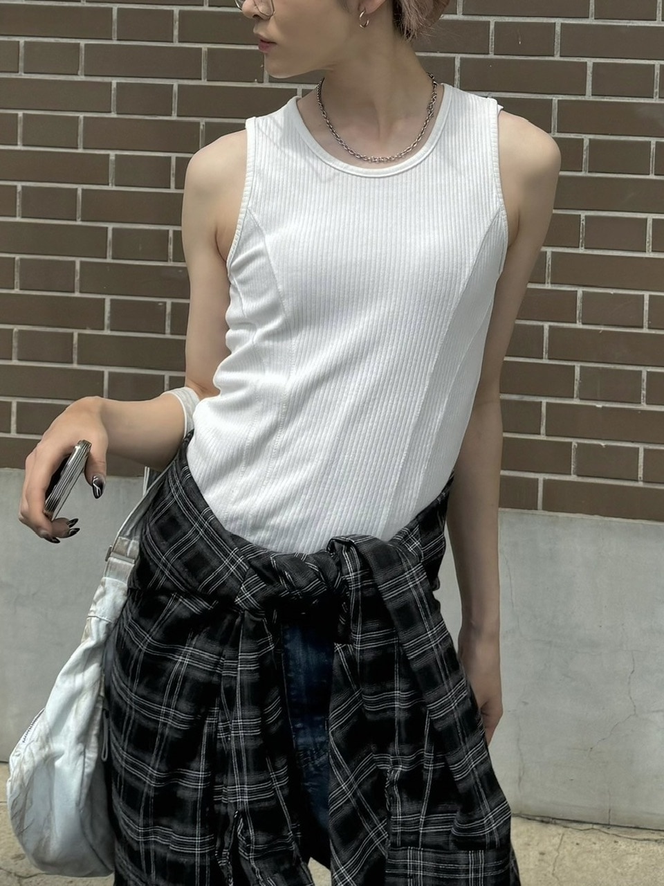 THE SHISHIKUI RIBB TOP OFF WHITE トップス Rib / OFF WHITE – SHISHIKUI