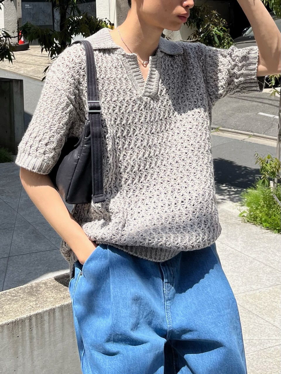 トップス MESH POLO COCONUT MILK S ZW252672_SSA_DETAIL_2_4bf1208e