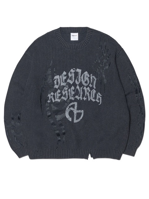 新品 NOMANUAL OVERDYED EMBLEM SWEATSHIRT NOMANUAL(ノーマニュアル) OVERDYED EMBLEM SWEATSHIRT - BLUE