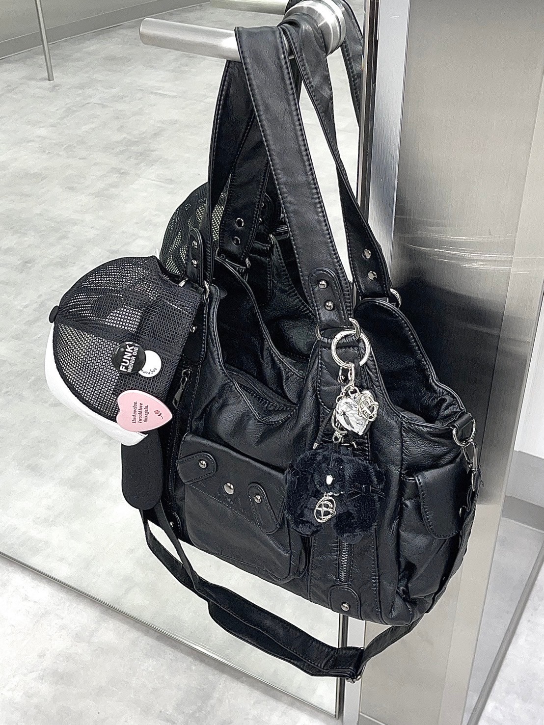 受注制【nmtc +】2way leather pocket shoulder bag / 【エヌ