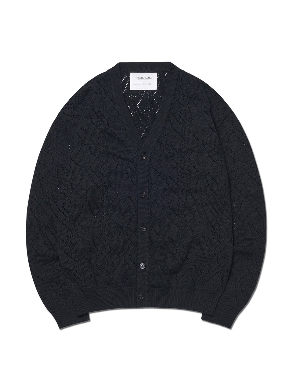 カーディガン NOMANUAL T.B PUNCHING KNIT CARDIGAN 5FT1002 NOMANUAL】T.B PUNCHING KNIT CARDIGAN | OUR BRAND,NOMANUAL