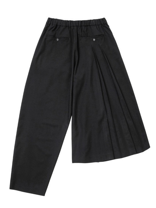 【AJOBYAJO】Asymmetric Pleat Pants / 【アジョバイアジョ】アシンメトリープリーツスラックスパンツ
