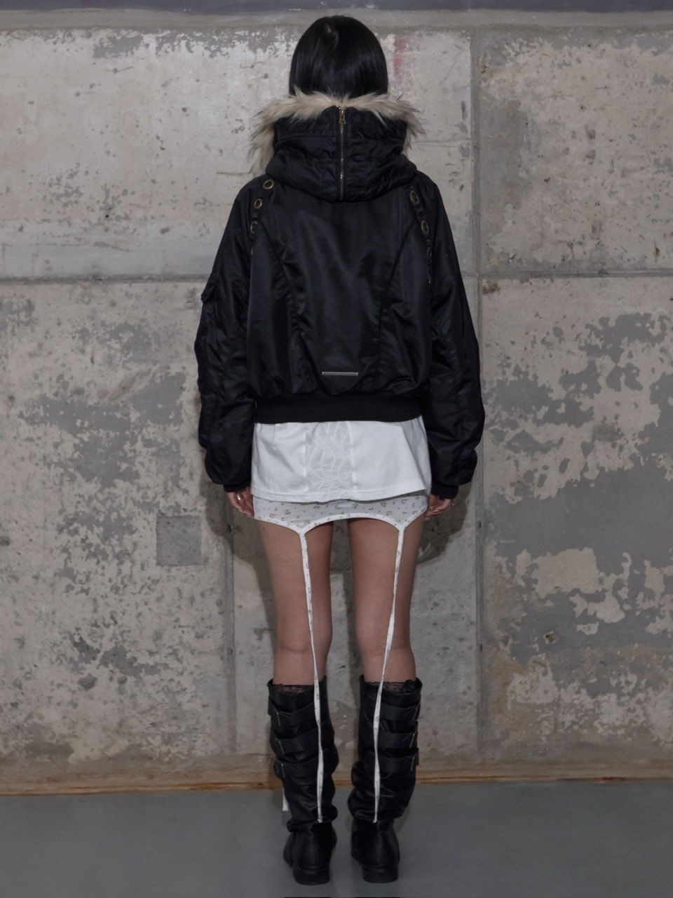 FANCY CLUB】EYELET FUR MA-1 / 【ファンシークラブ】アイレットファー