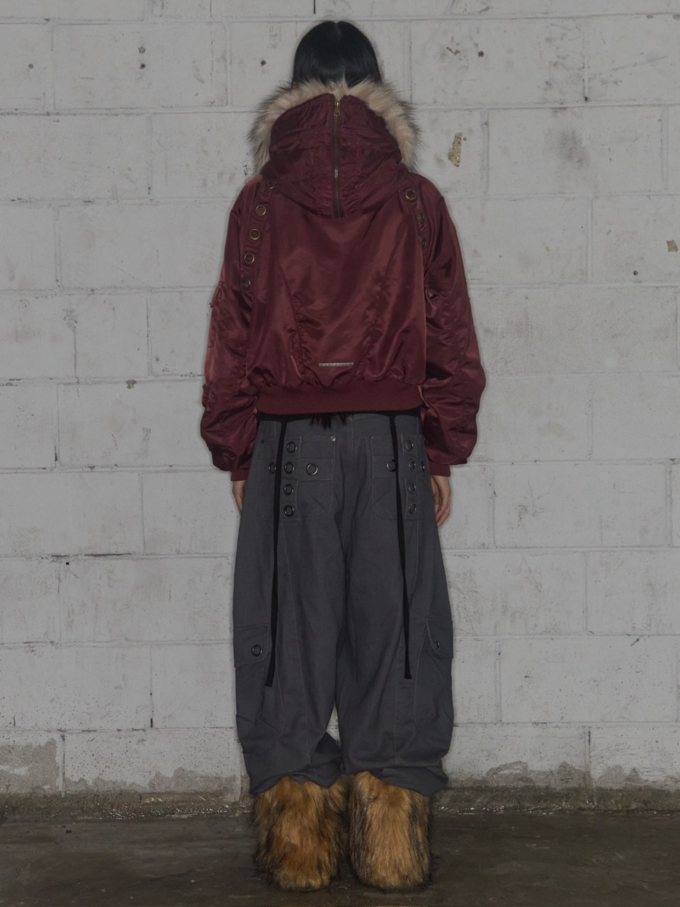 FANCY CLUB】EYELET FUR MA-1 / 【ファンシークラブ】アイレットファー