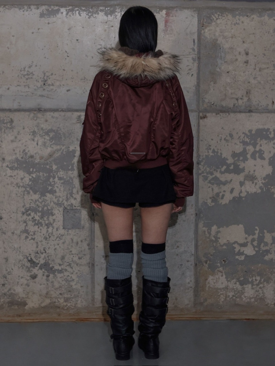 FANCY CLUB】EYELET FUR MA-1 / 【ファンシークラブ】アイレットファー